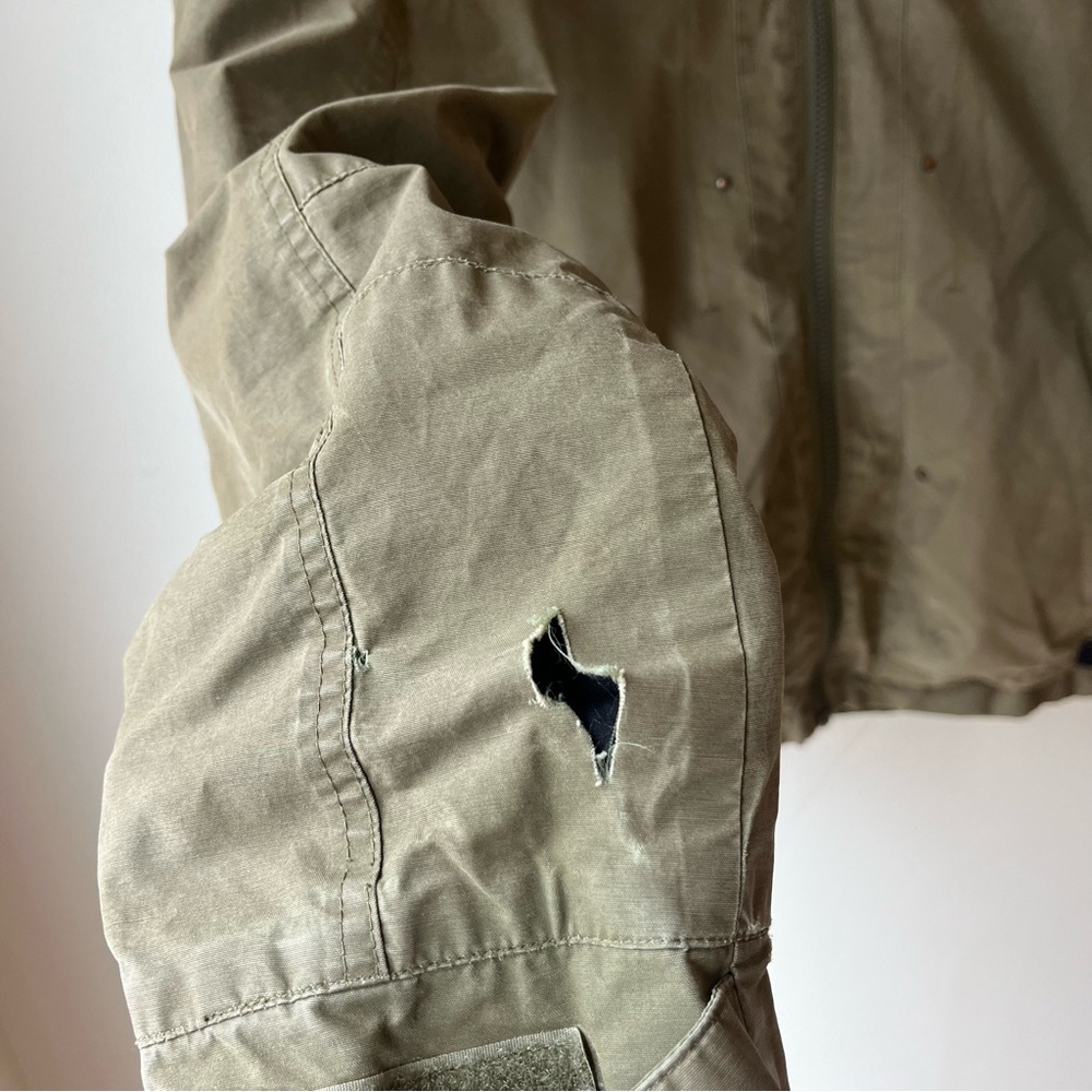 Burton Snowboards Men’s Olive Green Zip Jacket Size Large – Repair Project - Picture 5 of 13